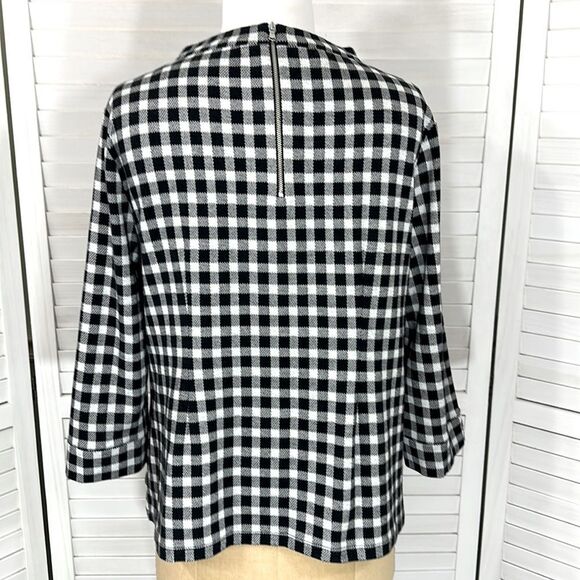 Talbots Top Size XL Sabrina Buffalo Checkered NWOT - Picture 5 of 11